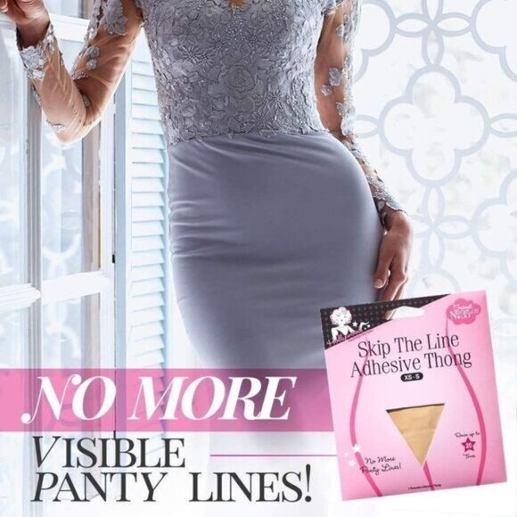 Hollywood Fashion Secrets Skip the Line Adhesive Thong, XS/S, 1‎ pack - Picture 2 of 5